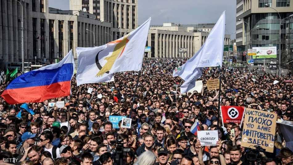 روسيا.. هتافات ضد بوتين بسبب تليغرام!